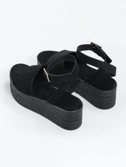 The Fashion Project Flatforms δερμάτινα με μπαρέτα - Μαύρο 19 The Fashion Project Flatforms δερμάτινα με μπαρέτα - Μαύρο -The Fashion Project κατάστημα pedila platformes apo kastori derma 91920 276v