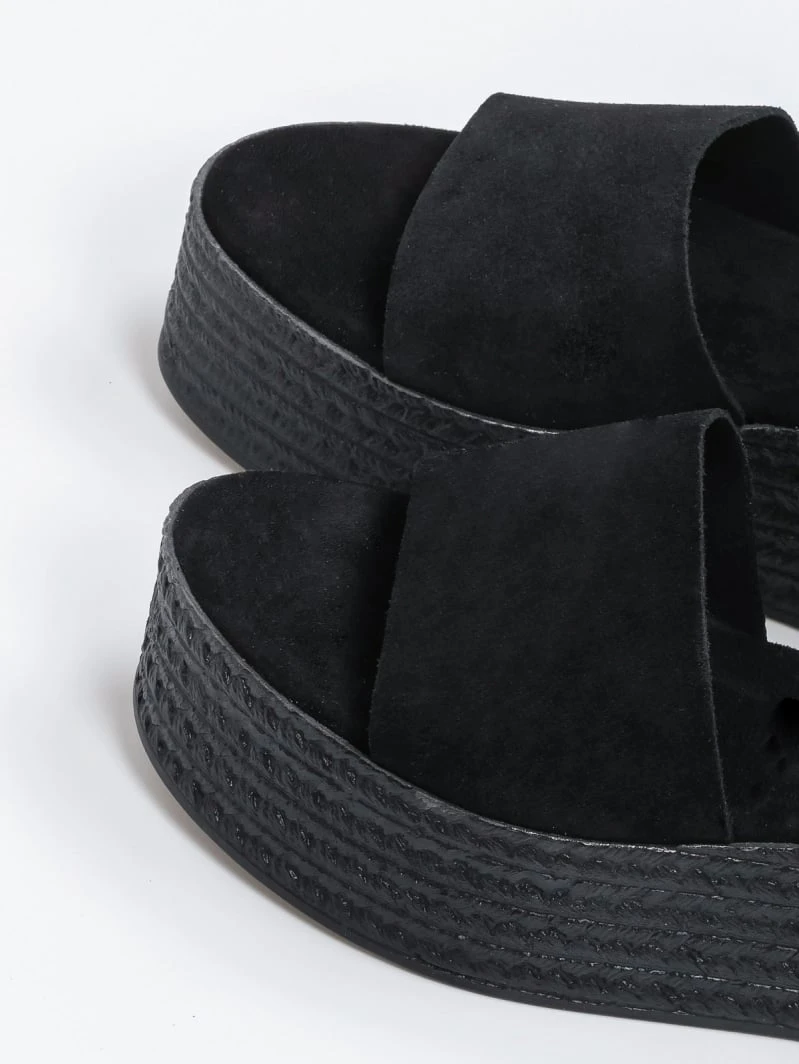 The Fashion Project Flatforms δερμάτινα με μπαρέτα - Μαύρο 5 The Fashion Project Flatforms δερμάτινα με μπαρέτα - Μαύρο - Image 5