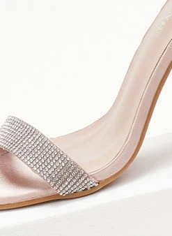 The Fashion Project Πέδιλα με μπαρέτα και στρας - Σομόν 13 The Fashion Project Πέδιλα με μπαρέτα και στρας - Σομόν -The Fashion Project κατάστημα pedila saten me idiaitero takouni 107243 uxxj