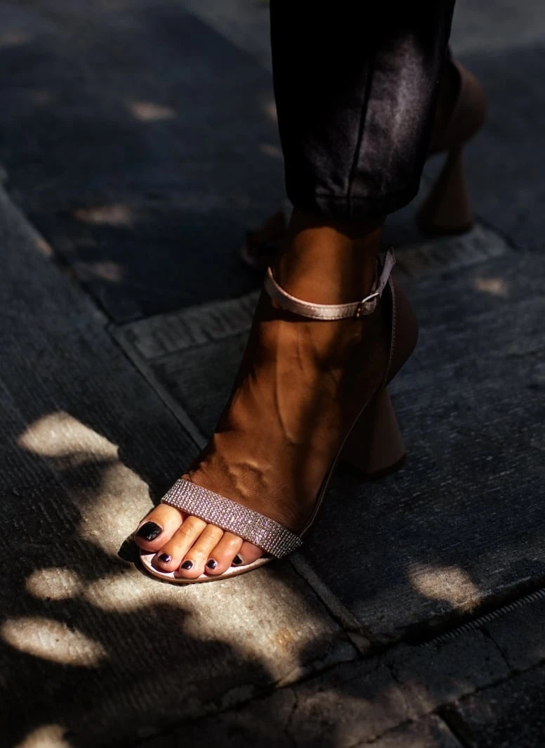 The Fashion Project Πέδιλα με μπαρέτα και στρας - Σομόν 5 The Fashion Project Πέδιλα με μπαρέτα και στρας - Σομόν - Image 5