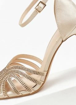 The Fashion Project Πέδιλα με μπαρέτα υφασμάτινα - Χρυσό 12 The Fashion Project Πέδιλα με μπαρέτα υφασμάτινα - Χρυσό -The Fashion Project κατάστημα pedila saten me mpareta 110601 wu85