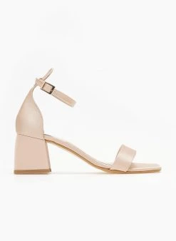 Πέδιλα με μπαρέτα σατέν Tfp - Nude