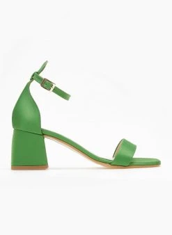 Πέδιλα με μπαρέτα σατέν Tfp - Πράσινο