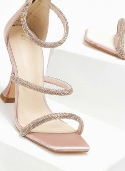 The Fashion Project Πέδιλα με στρας και φερμουάρ σατέν - Σομόν 6 The Fashion Project Πέδιλα με στρας και φερμουάρ σατέν - Σομόν -The Fashion Project κατάστημα pedila saten me strass kai fermouar 110749 2o1b