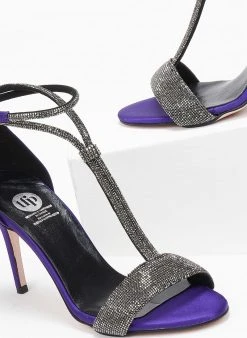 Πέδιλα με μπαρέτα και στρας Tfp - Μωβ 9 Πέδιλα με μπαρέτα και στρας Tfp - Μωβ -The Fashion Project κατάστημα pedila saten me strass tfp 108981 4ka4