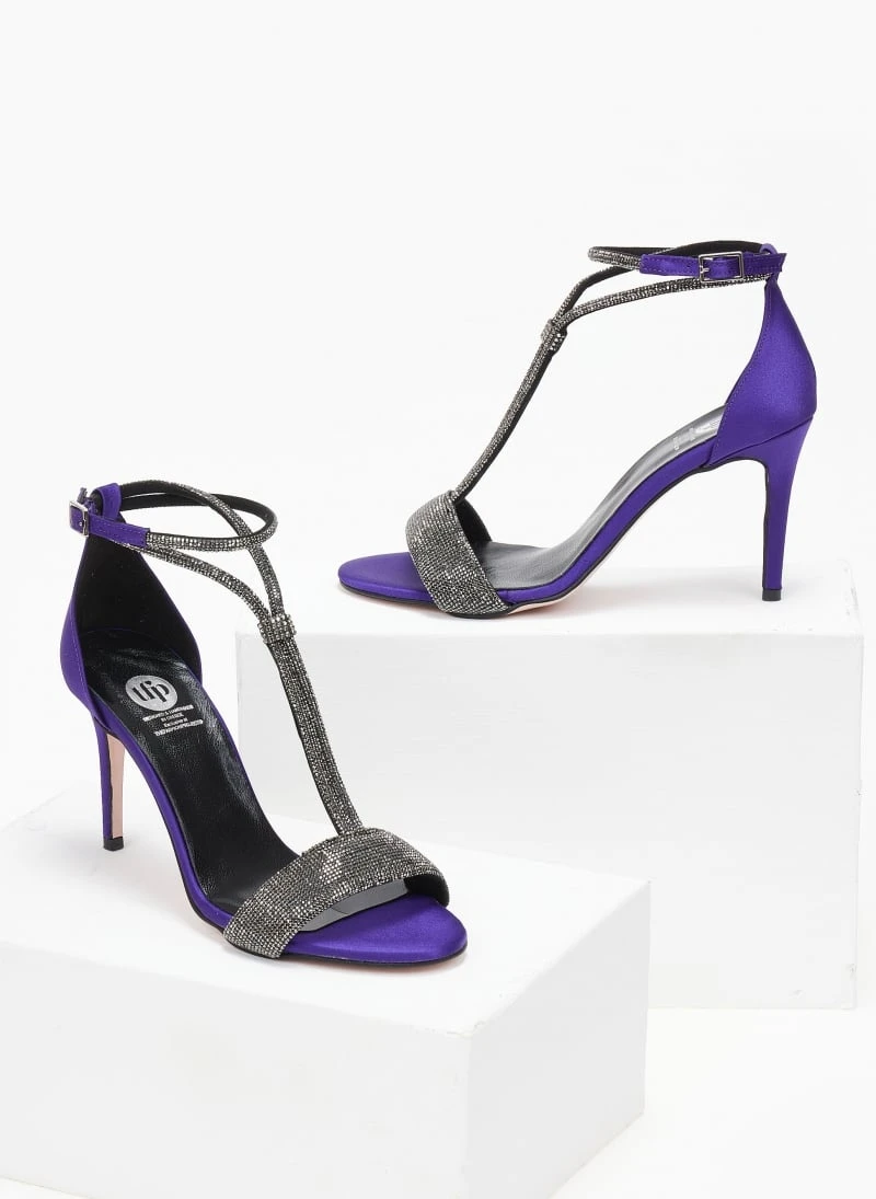 Πέδιλα με μπαρέτα και στρας Tfp - Μωβ 6 Πέδιλα με μπαρέτα και στρας Tfp - Μωβ - Image 6