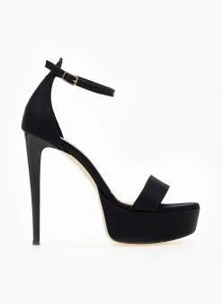 Estil Πέδιλα με μπαρέτα υφασμάτινα Tfp - Μαύρο