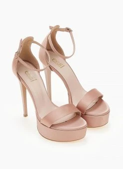 Estil Πέδιλα με μπαρέτα υφασμάτινα Tfp - Nude -The Fashion Project κατάστημα pedila saten tfp me kleisti fterna 104193 kc28