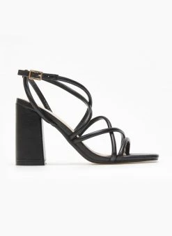 The Fashion Project Πέδιλα σε μεταλλικά χρώματα - Μαύρο