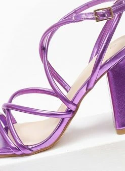 The Fashion Project Πέδιλα σε μεταλλικά χρώματα - Μωβ ανοιχτό 12 The Fashion Project Πέδιλα σε μεταλλικά χρώματα - Μωβ ανοιχτό -The Fashion Project κατάστημα pedila se metallika xrwmata 110598 2ms5