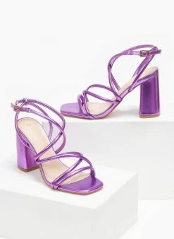 The Fashion Project Πέδιλα σε μεταλλικά χρώματα - Μωβ ανοιχτό 9 The Fashion Project Πέδιλα σε μεταλλικά χρώματα - Μωβ ανοιχτό -The Fashion Project κατάστημα pedila se metallika xrwmata 110598 lcw9