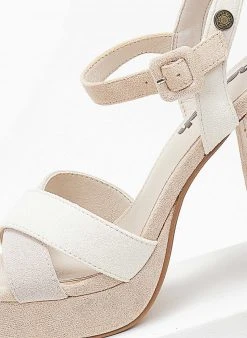 Πέδιλα με φιάπα Suede Refresh 170788 - Μπεζ -The Fashion Project κατάστημα pedila suede me fiapa refresh 170788 110306 lr6y