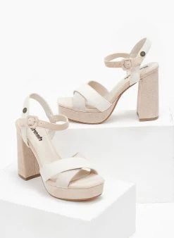 Πέδιλα με φιάπα Suede Refresh 170788 - Μπεζ -The Fashion Project κατάστημα pedila suede me fiapa refresh 170788 110306 pgkj