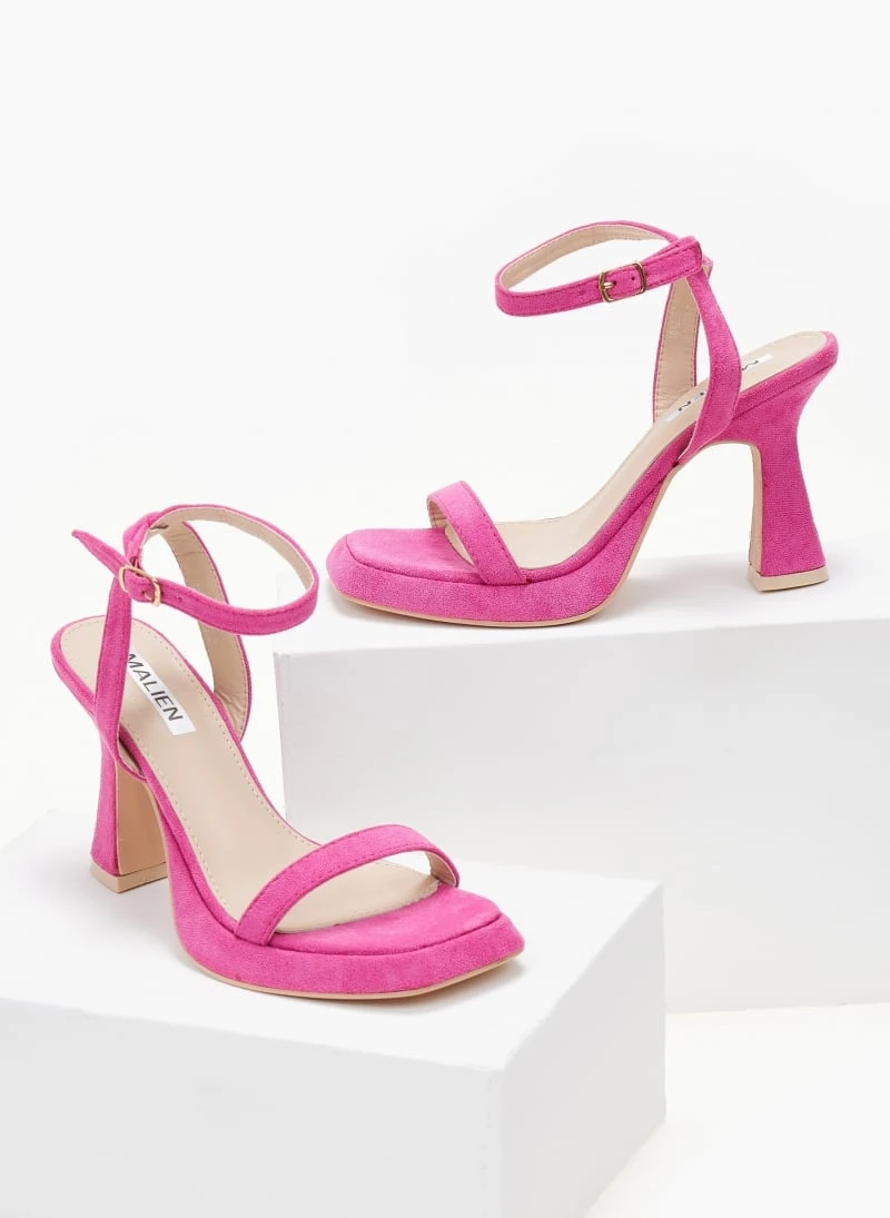 The Fashion Project Πέδιλα με φιάπα Suede και μπαρέτα - Φούξια 3 The Fashion Project Πέδιλα με φιάπα Suede και μπαρέτα - Φούξια - Image 3