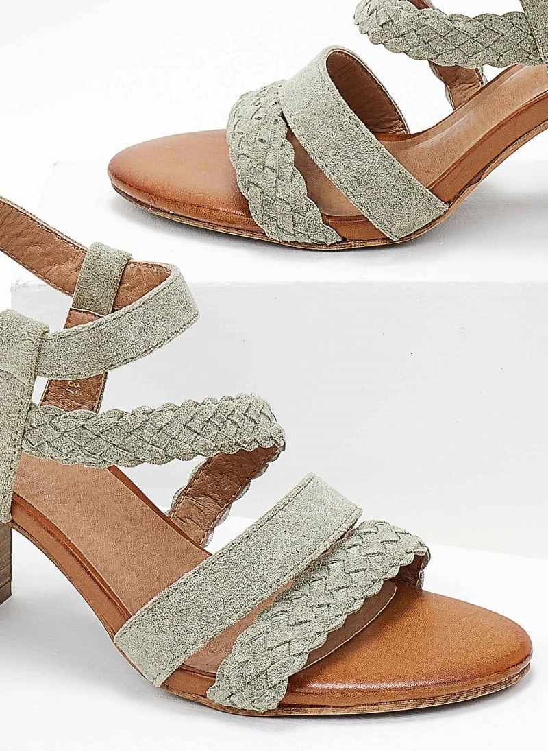 The Fashion Project Πέδιλα με μπαρέτα Suede - Βεραμάν 2 The Fashion Project Πέδιλα με μπαρέτα Suede - Βεραμάν - Image 2