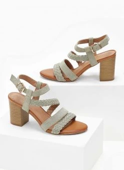 The Fashion Project Πέδιλα με μπαρέτα Suede - Βεραμάν 6 The Fashion Project Πέδιλα με μπαρέτα Suede - Βεραμάν -The Fashion Project κατάστημα pedila suede me plekto sxedio 103981 hmns