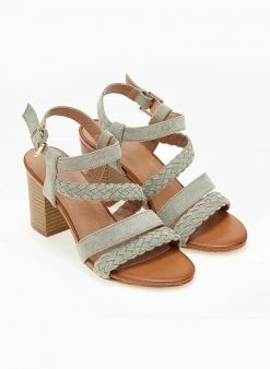 The Fashion Project Πέδιλα με μπαρέτα Suede - Βεραμάν 7 The Fashion Project Πέδιλα με μπαρέτα Suede - Βεραμάν -The Fashion Project κατάστημα pedila suede me plekto sxedio 103981 hnel