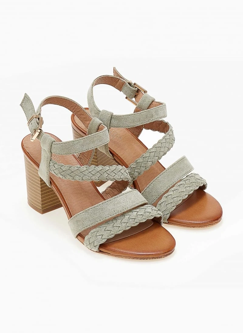 The Fashion Project Πέδιλα με μπαρέτα Suede - Βεραμάν 4 The Fashion Project Πέδιλα με μπαρέτα Suede - Βεραμάν - Image 4