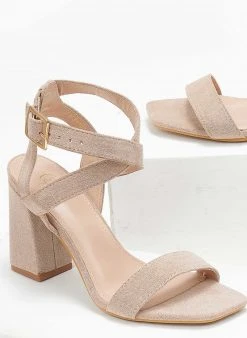 The Fashion Project Πέδιλα Suede με χιαστί δέσιμο - Τάουπε 6 The Fashion Project Πέδιλα Suede με χιαστί δέσιμο - Τάουπε -The Fashion Project κατάστημα pedila suede me xiasti desimo 111651 ke48