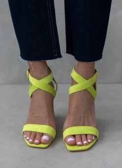 The Fashion Project Πέδιλα Suede με χιαστί δέσιμο - Lime 10 The Fashion Project Πέδιλα Suede με χιαστί δέσιμο - Lime -The Fashion Project κατάστημα pedila suede me xiasti desimo 111652 ket5