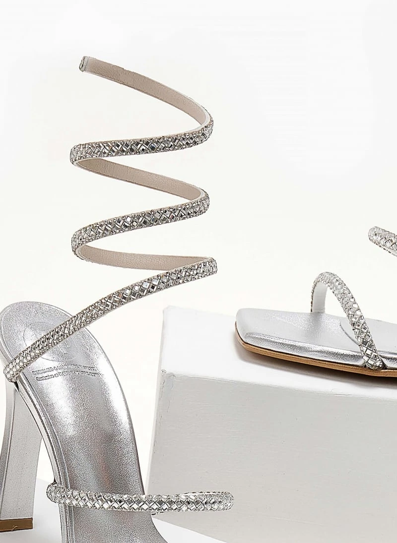 Πέδιλα Lace Up Tfp - Ασημί 8 Πέδιλα Lace Up Tfp - Ασημί - Image 8