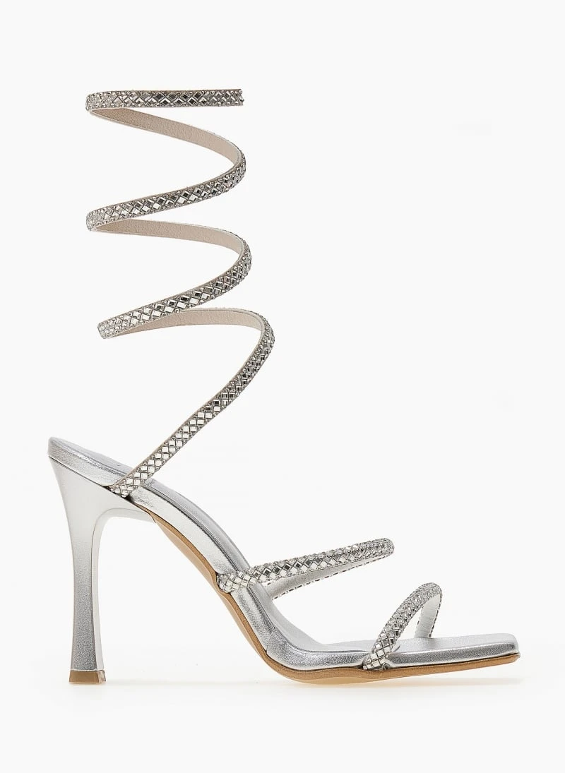 Πέδιλα Lace Up Tfp - Ασημί 4 Πέδιλα Lace Up Tfp - Ασημί - Image 4