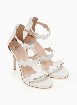 Πέδιλα με φιάπα και φερμουάρ Tfp - Λευκό -The Fashion Project κατάστημα pedila tfp me fermouar sto pisw meros 104270 ylxl