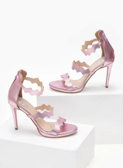 Πέδιλα με φιάπα και φερμουάρ Tfp - Ροζ 8 Πέδιλα με φιάπα και φερμουάρ Tfp - Ροζ -The Fashion Project κατάστημα pedila tfp me fermouar sto pisw meros 104271 w3ly