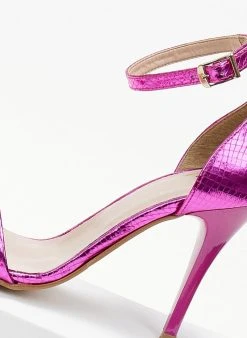 Πέδιλα με μπαρέτα και Pattern Tfp - Φούξια -The Fashion Project κατάστημα pedila tfp me kleisti fterna 105312 s9cx