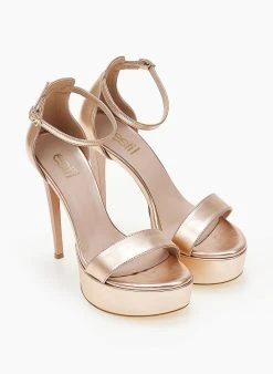 Estil Πέδιλα με φιάπα και μπαρέτα Tfp - Χαλκός -The Fashion Project κατάστημα pedila tfp me psilo takouni 104195 bbgo