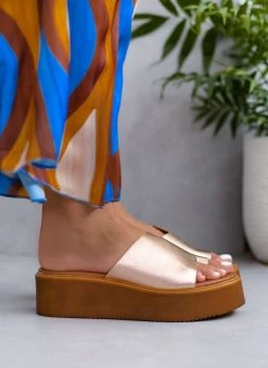 Flatforms με άνιση φάσα Estil - Χαλκός 9 Flatforms με άνιση φάσα Estil - Χαλκός -The Fashion Project κατάστημα platformes dermatines estil me anisi fasa 104818 50ba