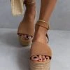 Flatforms Nubuck με μπαρέτα Estil - Πούρο