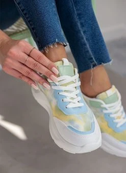 The Fashion Project Sneakers πολύχρωμα με ψηλή σόλα - Πράσινο -The Fashion Project κατάστημα poluxrwma athlitika me psili sola 87122 x6lc