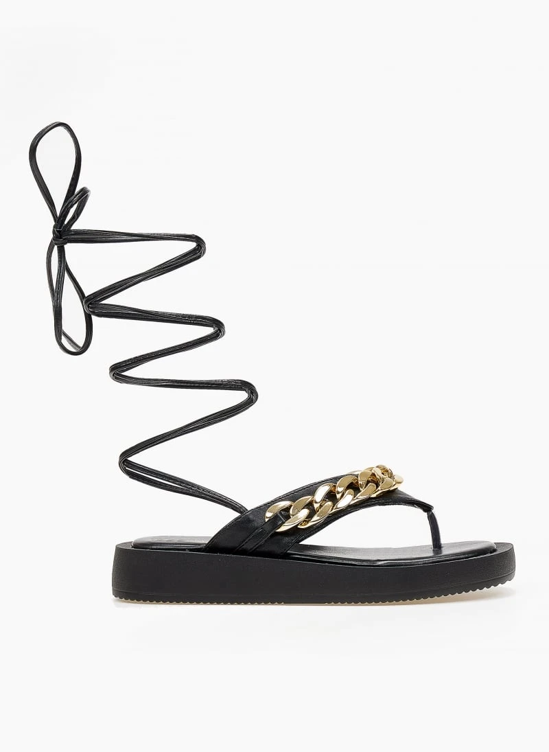 The Fashion Project Flatform με αλυσίδα - Μαύρο 4 The Fashion Project Flatform με αλυσίδα - Μαύρο - Image 4