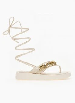 The Fashion Project Flatform με αλυσίδα - Μπεζ