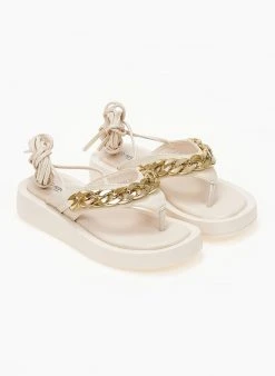 The Fashion Project Flatform με αλυσίδα - Μπεζ 7 The Fashion Project Flatform με αλυσίδα - Μπεζ -The Fashion Project κατάστημα sandalia me alusida kai kordonia 103887 ucgr