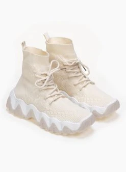 The Fashion Project Sneakers μποτάκια Slip On - Μπεζ -The Fashion Project κατάστημα slip on sneaker mpotakia me chunky sola 87045 rkbi