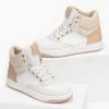The Fashion Project Sneakers μποτάκια με καπιτονέ σχέδιο - Μπεζ