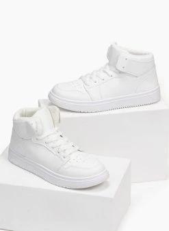 The Fashion Project Sneakers μποτάκια με Suede λεπτομέρειες - Λευκό