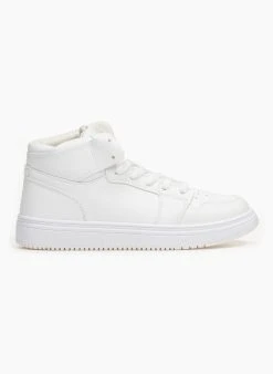 The Fashion Project Sneakers μποτάκια με Suede λεπτομέρειες - Λευκό -The Fashion Project κατάστημα sneaker mpotakia me suede leptomereies 95739 o97i