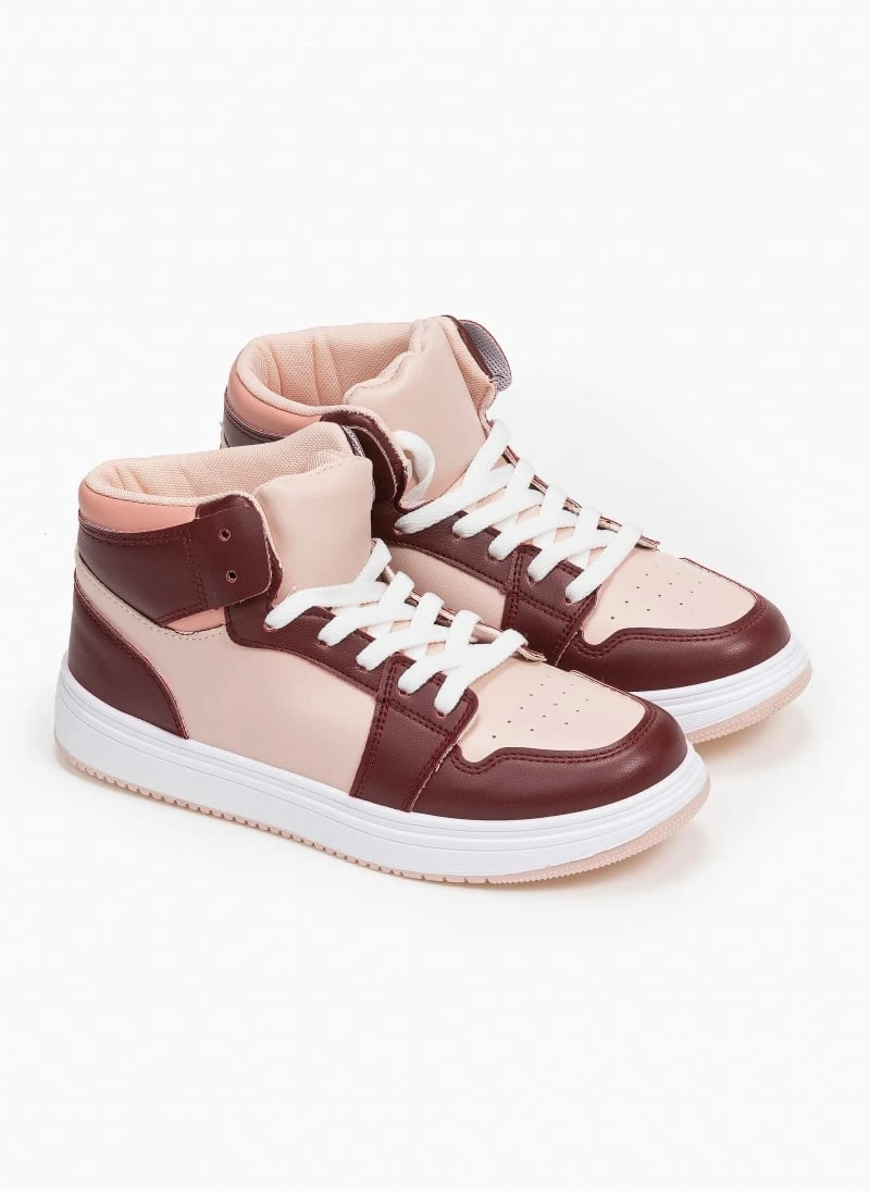 The Fashion Project Sneakers μποτάκια με Suede λεπτομέρειες - Μπορντό 2 The Fashion Project Sneakers μποτάκια με Suede λεπτομέρειες - Μπορντό - Image 2