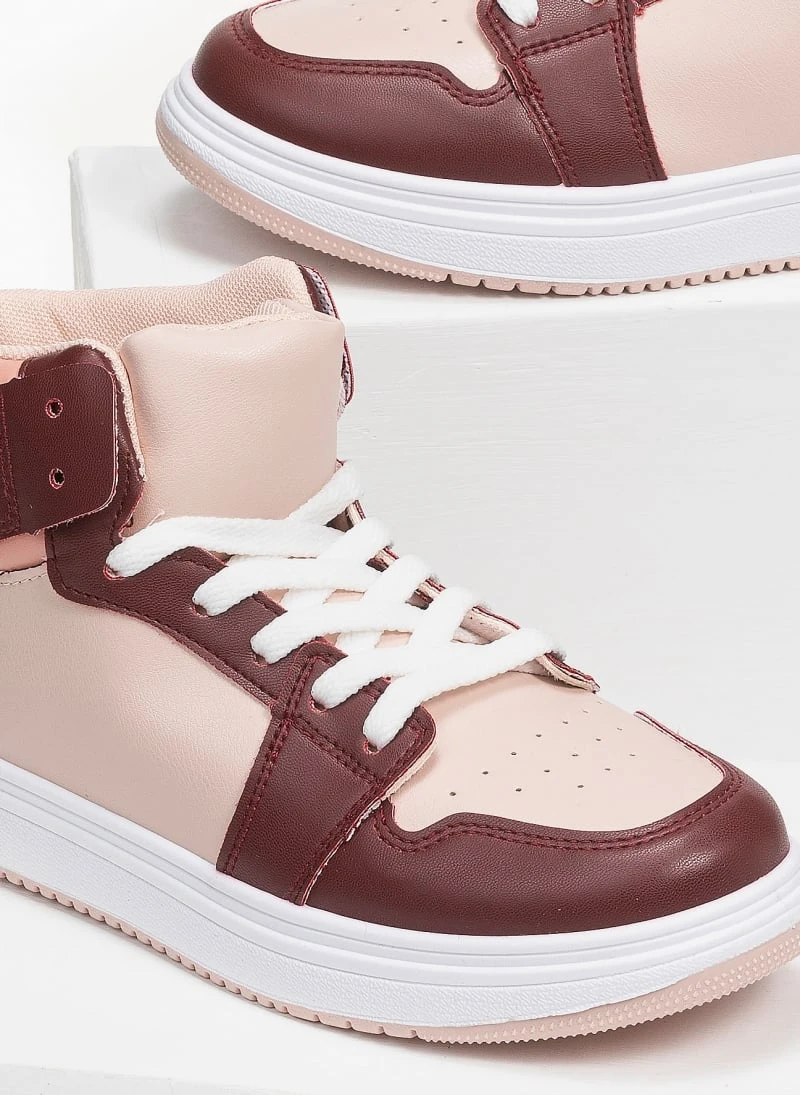 The Fashion Project Sneakers μποτάκια με Suede λεπτομέρειες - Μπορντό 3 The Fashion Project Sneakers μποτάκια με Suede λεπτομέρειες - Μπορντό - Image 3