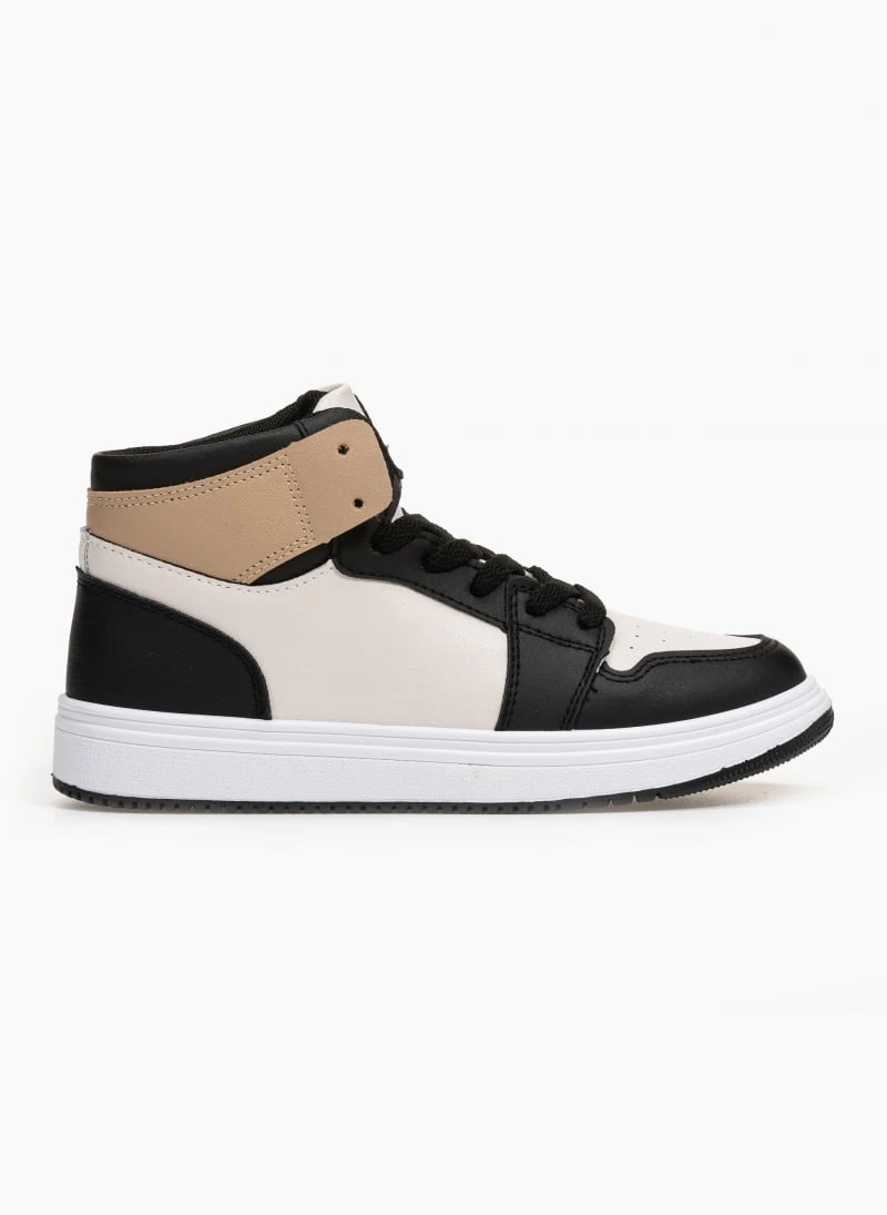 The Fashion Project Sneakers μποτάκια με Suede λεπτομέρειες - Μαύρο/Μπεζ 5 The Fashion Project Sneakers μποτάκια με Suede λεπτομέρειες - Μαύρο/Μπεζ - Image 5