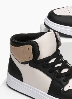 The Fashion Project Sneakers μποτάκια με Suede λεπτομέρειες - Μαύρο/Μπεζ 9 The Fashion Project Sneakers μποτάκια με Suede λεπτομέρειες - Μαύρο/Μπεζ -The Fashion Project κατάστημα sneaker mpotakia me suede leptomereies 95744 z4v1