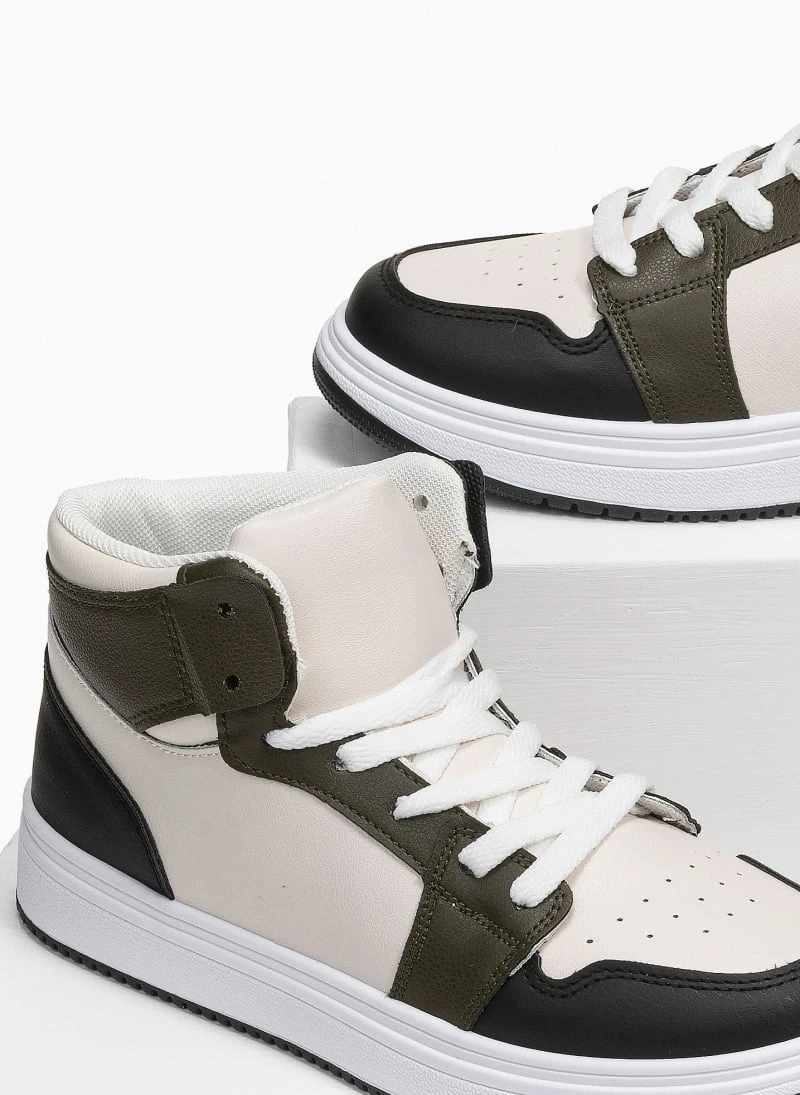 The Fashion Project Sneakers μποτάκια με Suede λεπτομέρειες - Λαδί 4 The Fashion Project Sneakers μποτάκια με Suede λεπτομέρειες - Λαδί - Image 4