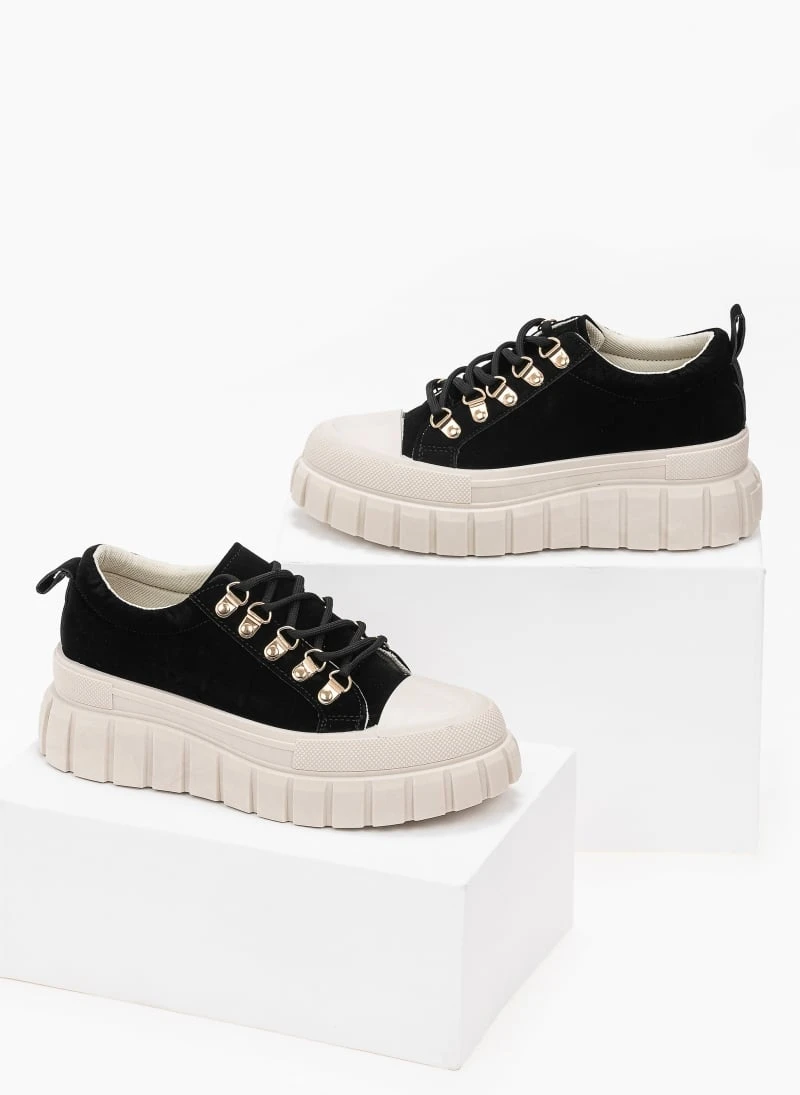 The Fashion Project Sneakers Chunky Suede - Μαύρο 3 The Fashion Project Sneakers Chunky Suede - Μαύρο - Image 3