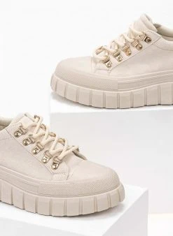 The Fashion Project Sneakers Chunky Suede - Μπεζ -The Fashion Project κατάστημα sneakers apo suede me chunky sola 98896 870y