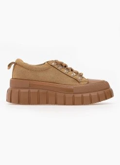 The Fashion Project Sneakers Chunky Suede - Πούρο -The Fashion Project κατάστημα sneakers apo suede me chunky sola 98897 9k1l