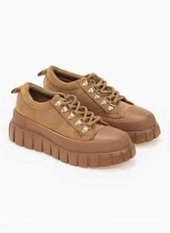 The Fashion Project Sneakers Chunky Suede - Πούρο -The Fashion Project κατάστημα sneakers apo suede me chunky sola 98897 up6v