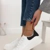 The Fashion Project Sneakers με μεταλλική λεπτομέρεια - Λευκό/Μαύρο